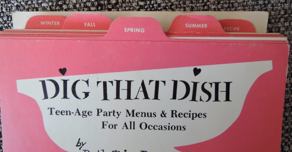 Dig that dish Vintage Cookbook 1960's