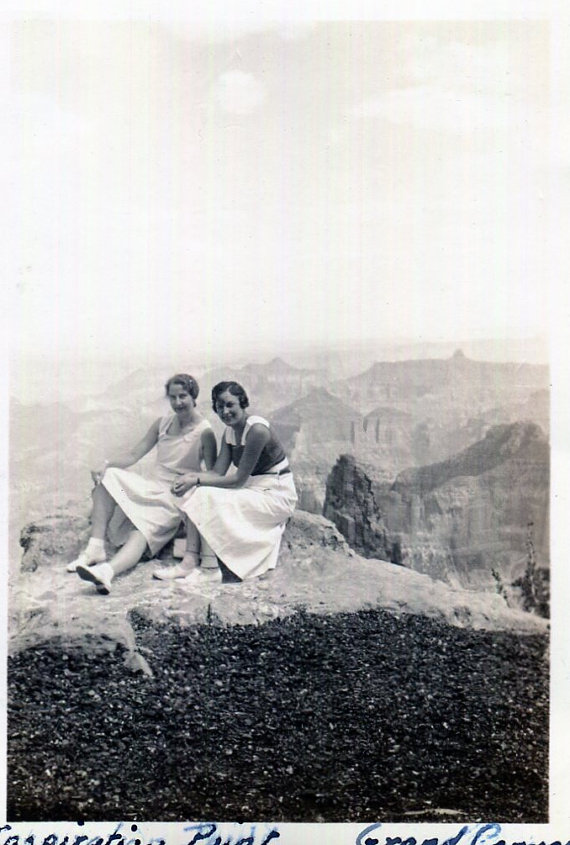 Inspiration Point, Grand Canyon 1930s vintage photo