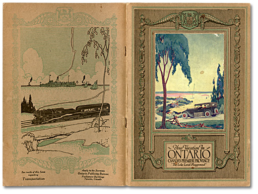 1926 Ontario Travel Guide Booklet