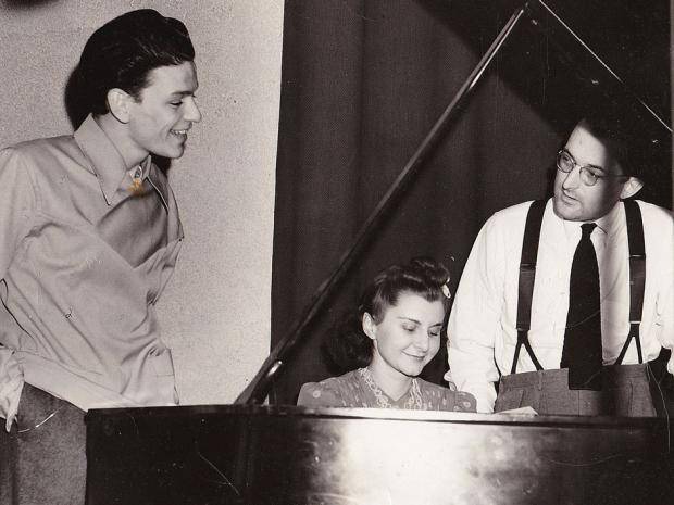 Frank Sinatra Ruth Lowe and Tommy Dorsey - 1940s vintage photo