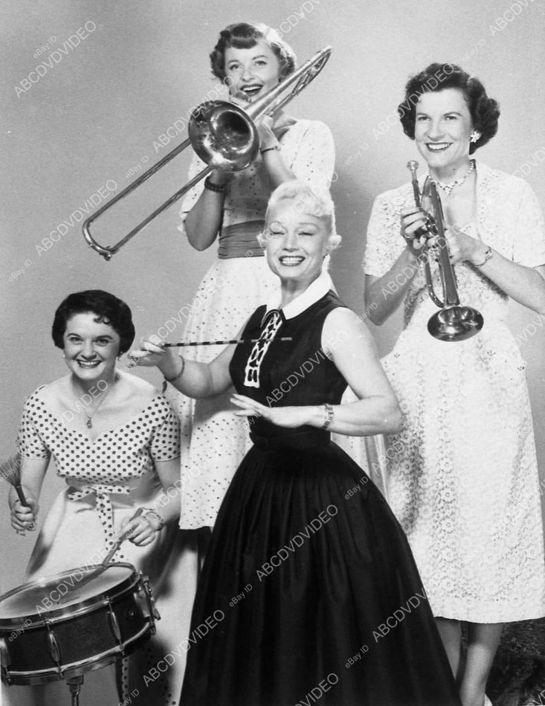 1950s vintage photo of The 'Ina Ray Hutton TV Show'

From 1951 to 1956, Ina had her own TV show that saw the return of her All-Girl Orchestra