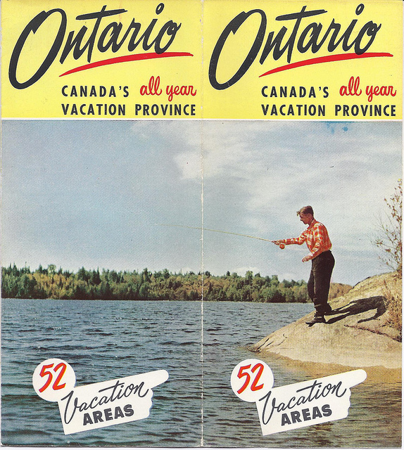 vintage Ontario Travel Brochure from the 1950s. 