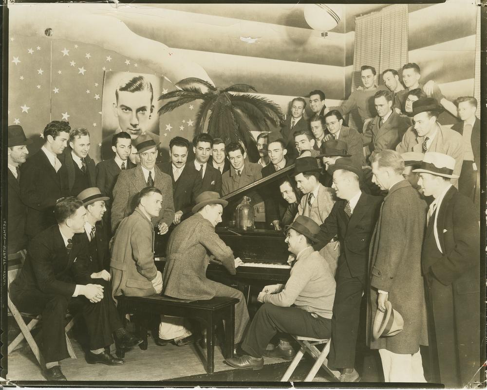 Hoagy Carmichael at the Book Nook University of Indiana 1939 Vintage Image