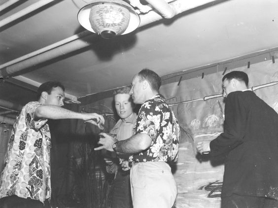 University of Chicago Archives-Hawaiian Shirts 1950's vintage photo. 