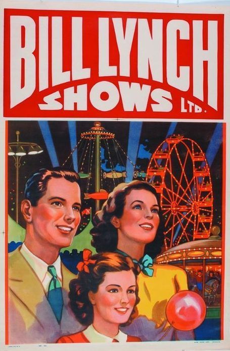 1940s poster for Bill Lynch Canadian Carnival show