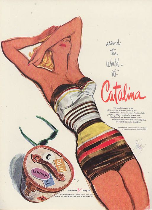 1951 vintage catalina swimsuit ad