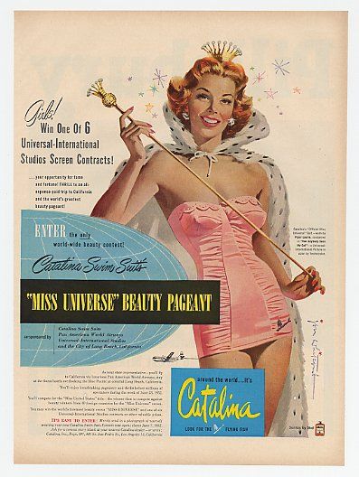 1952 Miss Universe Catalina Swimsuit Ad