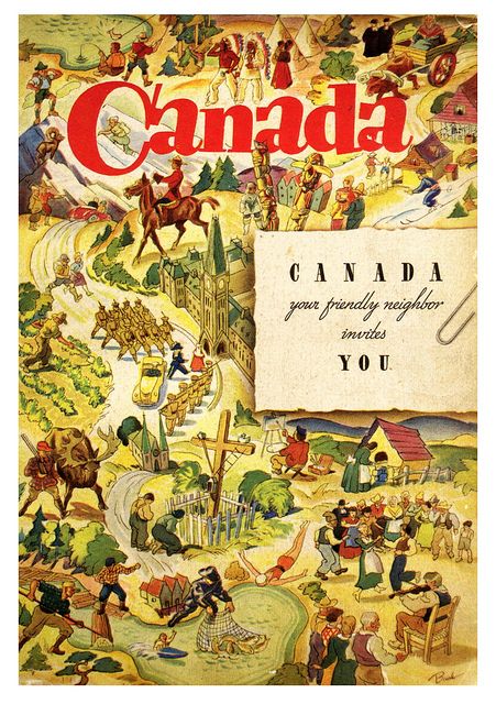 Vintage Canada poster from the 1930s