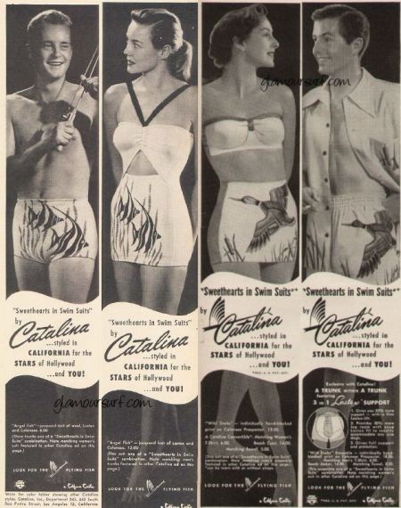 Vintage Catalina Swimsuit men and womens ad