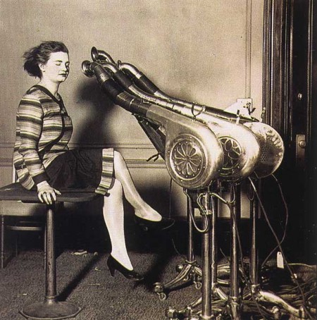 Vintage Photos of Hair Dryers