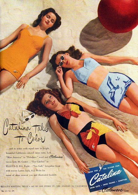 1940s Catalina Vintage Swimsuit Ad