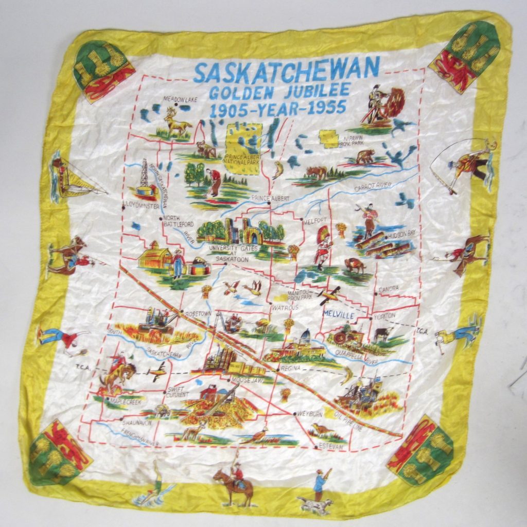 Vintage Canada: Saskatchewan scarf 1950s