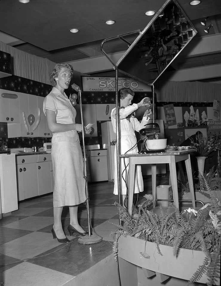 Kitchen World With Marie Fraser, 1955 vintage image at CNE