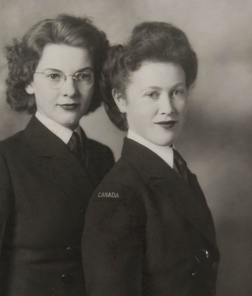 1940s image of 2 women from the memory project