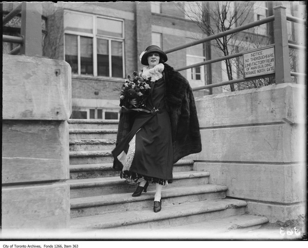 Irene Castle, full figure on steps. - March 16, 1923