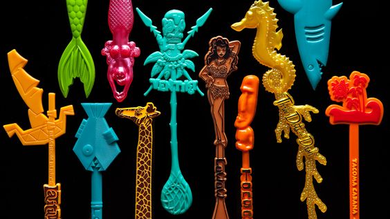 Tiki Swizzle Sticks