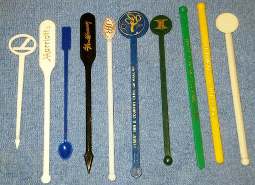 vintage stir swizzle sticks