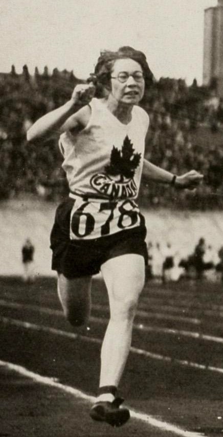 1920s vintage photo of Ethel Smith 1928 Summer Olympics Canada -Bronze and Gold medal winner in the 100 meter and rely at the Amsterdam Olympics. 