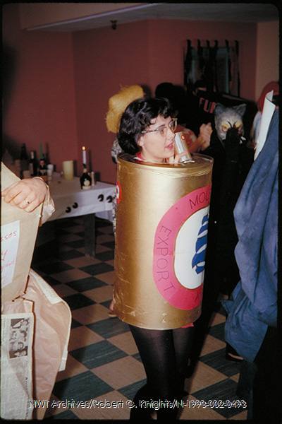 1961 vintage halloween photo molson export costume as seen in the fun 1960s vintage photo. 