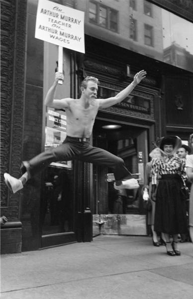 1940s Vintage Image of the Dancing Teachers Strike 1947