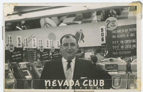 Nevada Club, Las Vegas: Vintage RPPC Souvenir Photo, 1950s