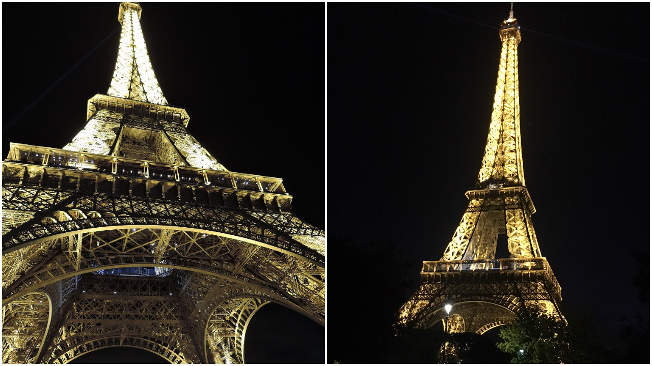 Eiffel Tower Paris France at Night