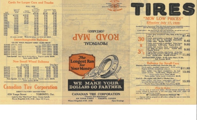 1926 Canadian Tire Early Catalogue