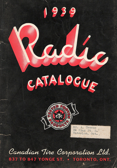 1939 Canadian Tire Radio Catalogue