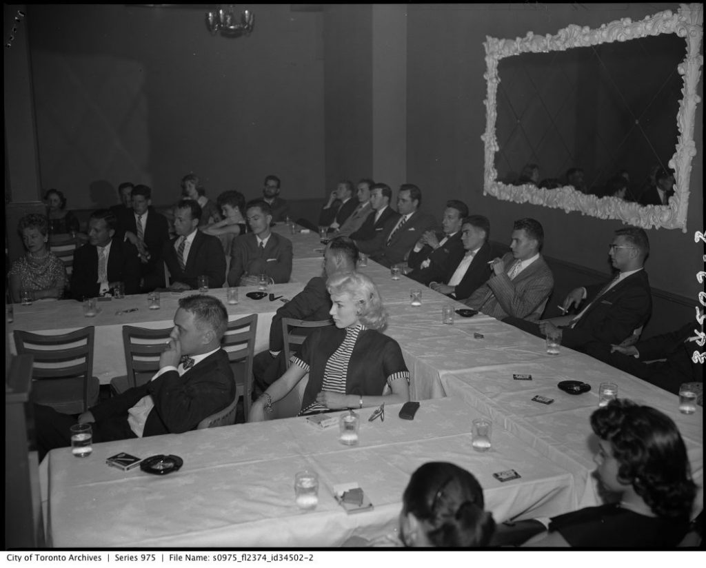 1950's Toronto Advertising Meeting at Club One Two. 1950s Vintage Photo