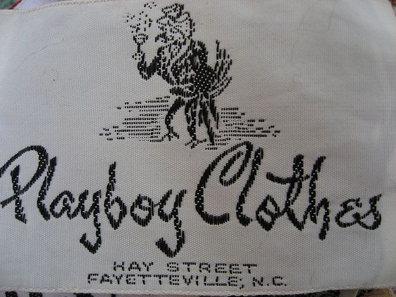 Playboy Clothes vintage garment label