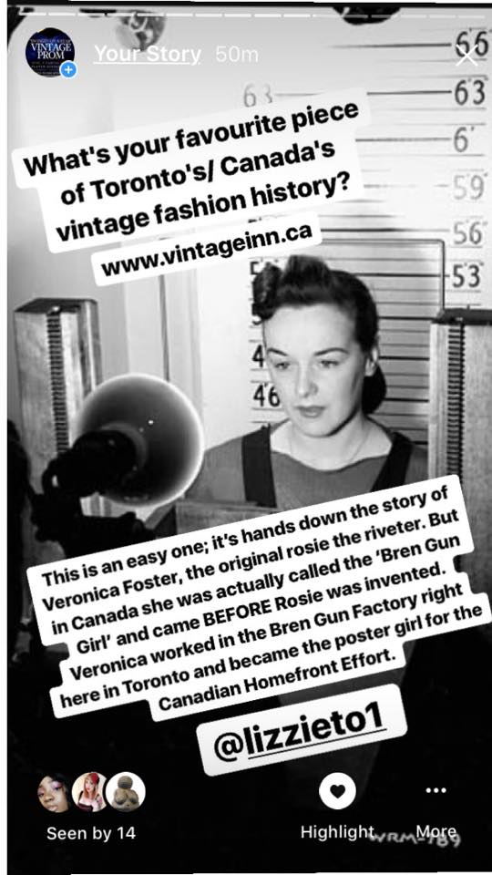 Veronica Foster-The Original Rosie the Riveter blog post by www.vintageinn.ca