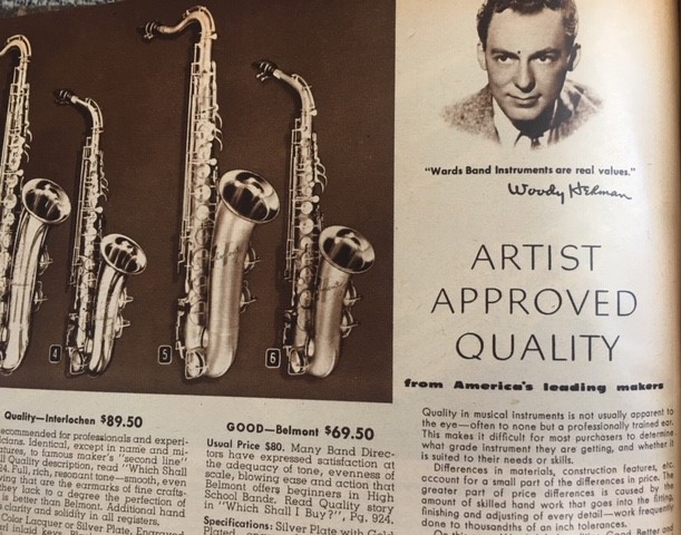 1942 1943 Fall & Winter Vintage Catalog Montgomery Ward featuring Musical instruments for sale