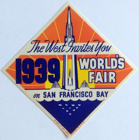 1939 Golden Gate International Exposition San Francisco-World's Fair.