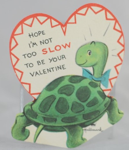 1950s vintage hallmark valentines day card