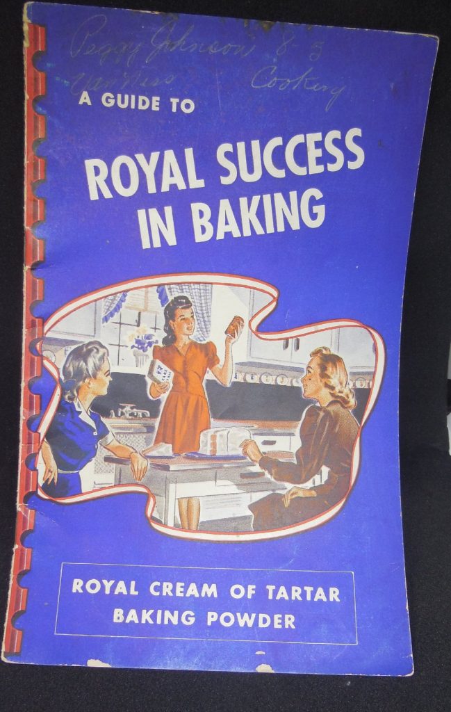 Vintage 1940s Guide to Royal Success in Baking - Cream of Tartar Baking Powder Cookbook vintage cookbook