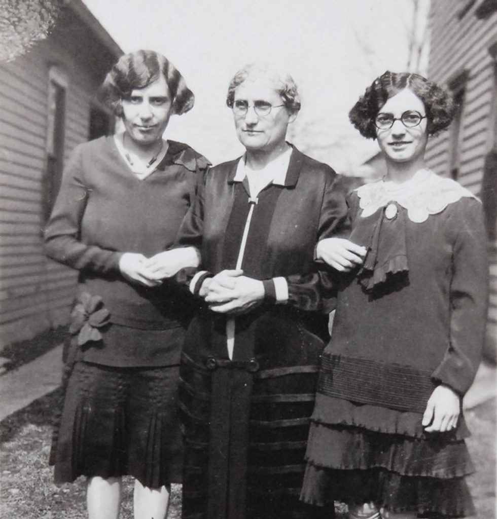 Vintage Photo 1920s Snapshot of Three Women Friends Sisters Mother.