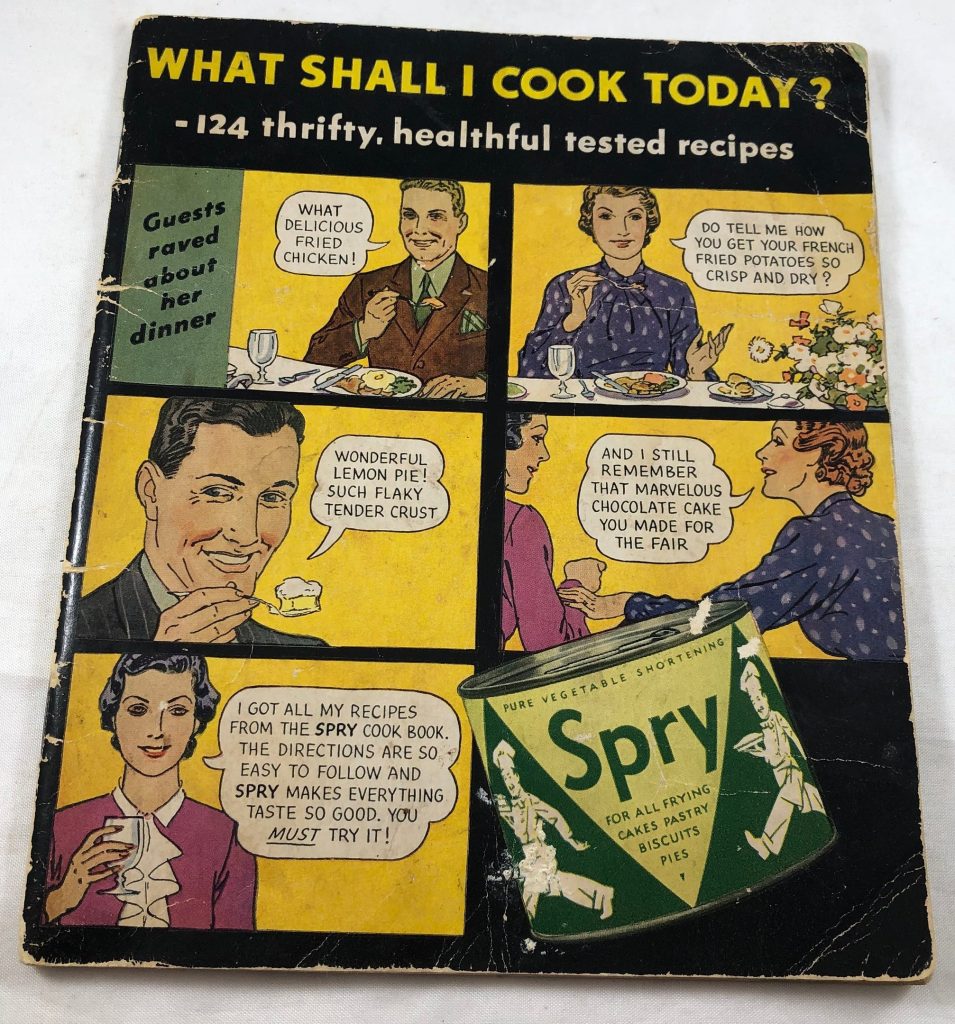 What Shall I Cook Today - Vintage Spry Recipes - 1940s Cookbook - 1940s Recipes