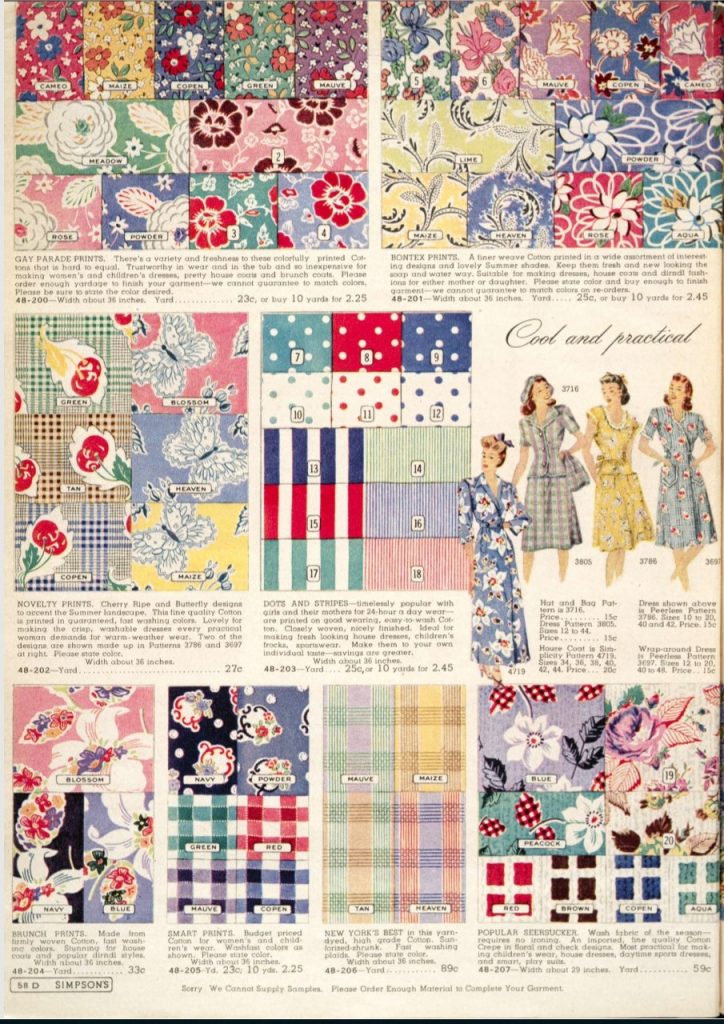 1940s fashion patterns: 1945 vintage fashion 1940s vintage fabrics