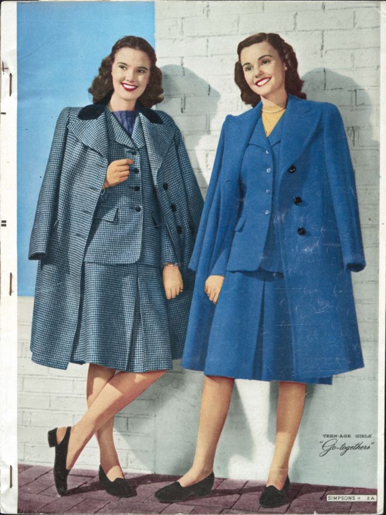 1945 Simpson Sears Teenage Outfit-Suit 1940s Fashion Inspiration