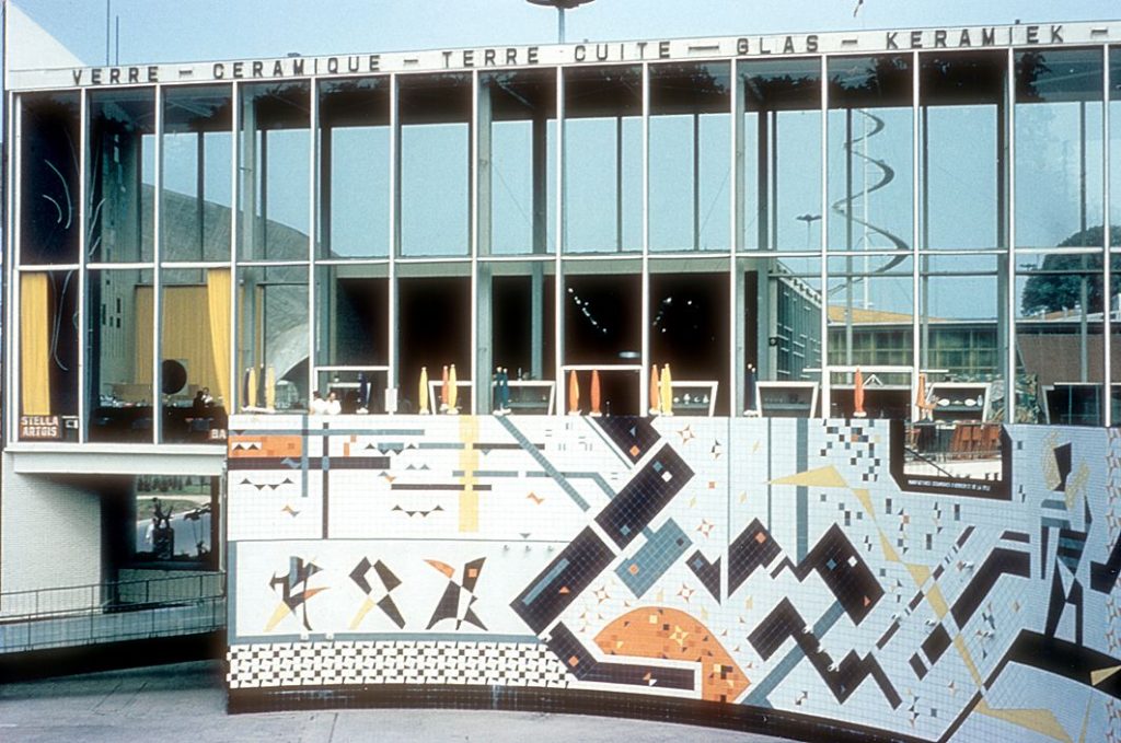 Glass and ceramics pavilion 1958 Brussels Worlds Fair