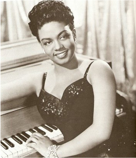 1940s vintage photo of Hazel Scott- Pianist & the first Black Woman to have her own Television Show.