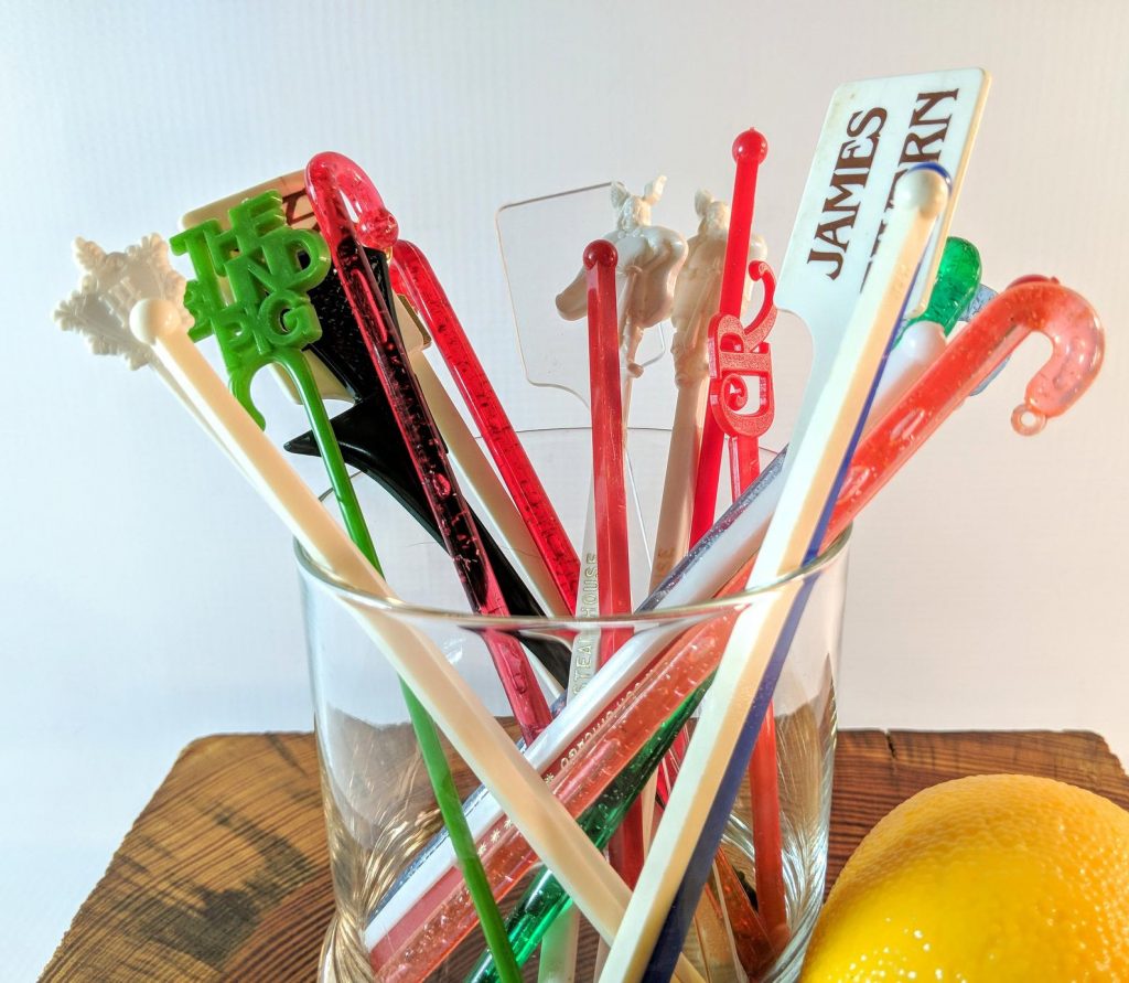 Vintage Swizzle Sticks, Barware Vintage Advertising