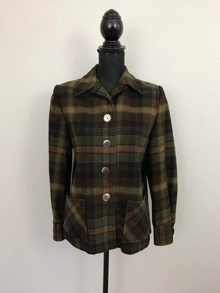 1940s Pendleton 49er wool jacket 1940s jacket 1940s fashion plaid jacket