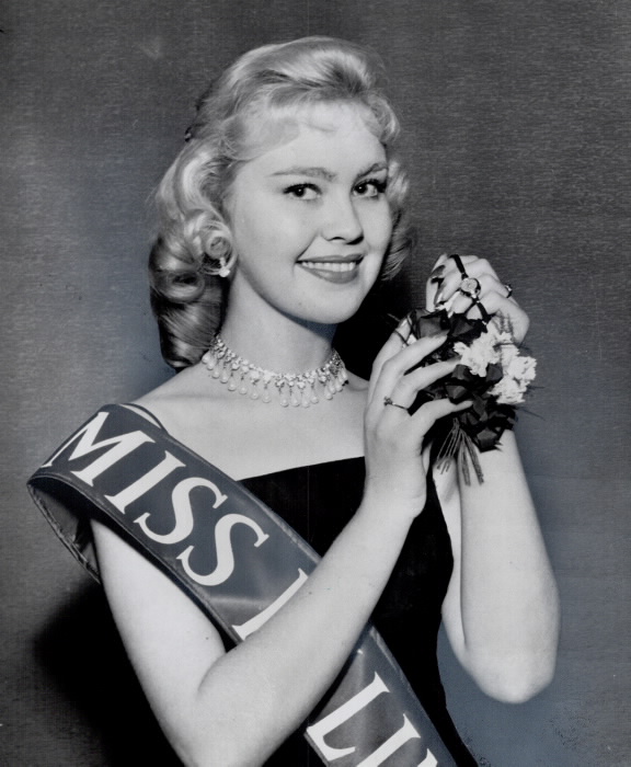 1960s vintage photo of Meet Miss by-line 1960; Pretty Diane Oster; 19 who won the beauty pageant. 