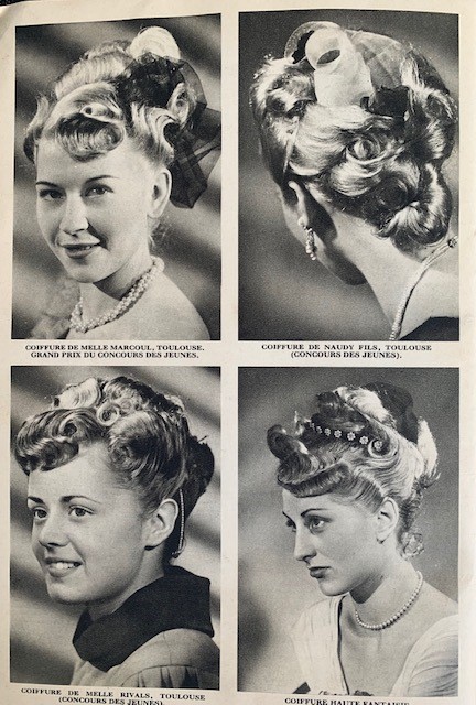 1940s womens vintage hairstyle 1940s hair