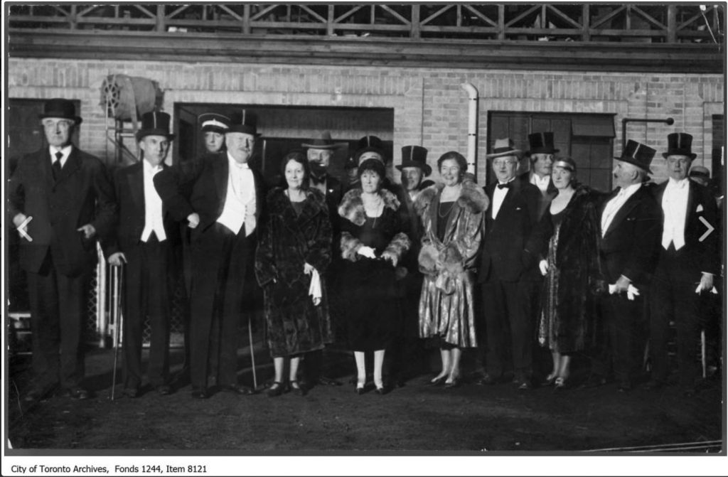 1920s Vintage PHoto: Lieutenant-Governor W.D. Ross and Ontario Premier G. Howard Ferguson at the horseshoe pitching contest, Royal Winter Fair, CNE-1930s.