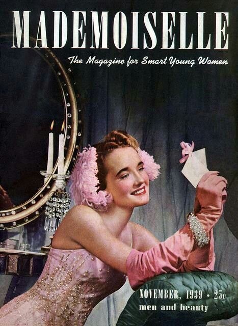 Mademoiselle November 1939. The Magazine for Smart Young Women -1930s Vintage Magazine Cover