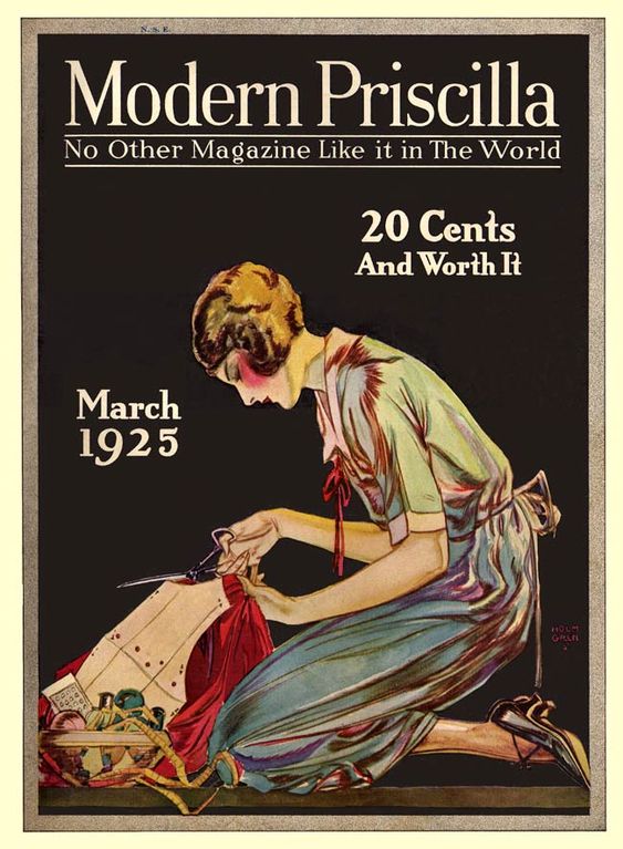 Modern Priscilla, 1920s vintage magazine cover.