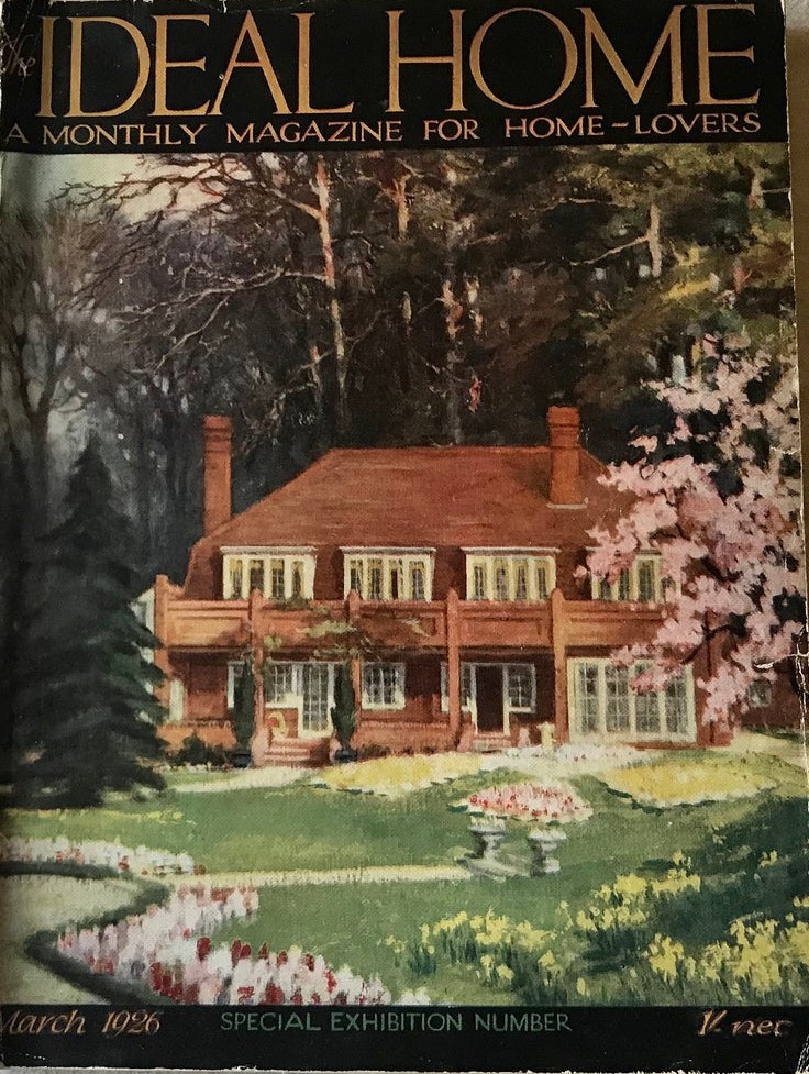 Ideal Home Magazine March 1926 -1920s Vintage Magazine Cover
