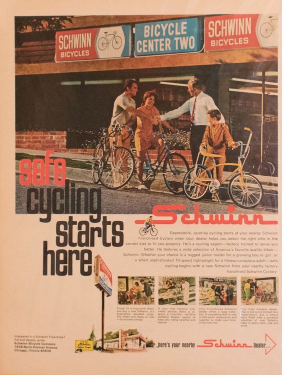 Vintage Schwinn Bicycles Magazine Ad - 1960s Bicycle Ad - Vintage Bicycle Ads - Vintage Schwinn Ad